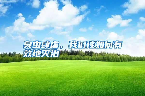 臭蟲肆虐,我們該如何有效地滅治