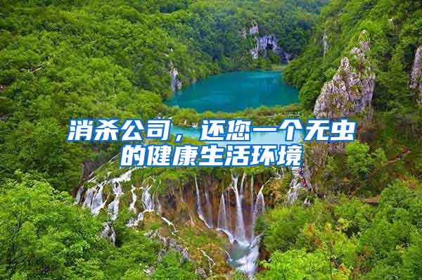 消殺公司，還您一個無蟲的健康生活環(huán)境