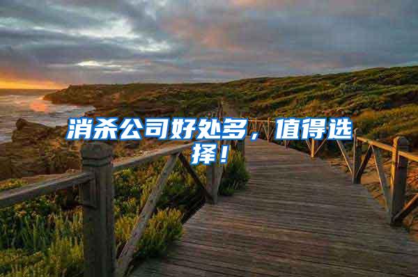 消殺公司好處多，值得選擇！