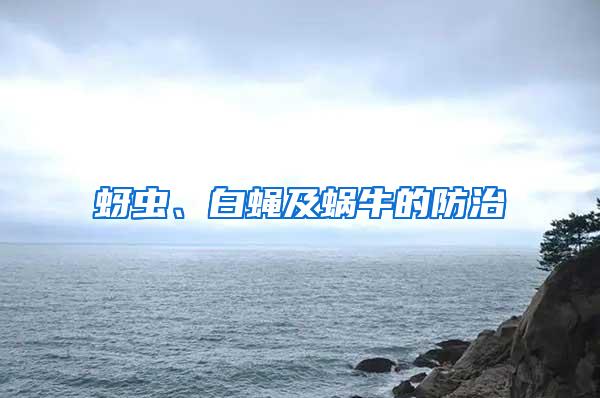 蚜蟲、白蠅及蝸牛的防治